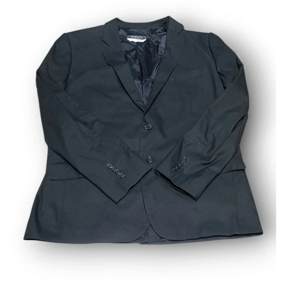 Tiffany &‎ Co. Men's Black Blazer Sport Coat Jacket US 46 EU 56 Luxury